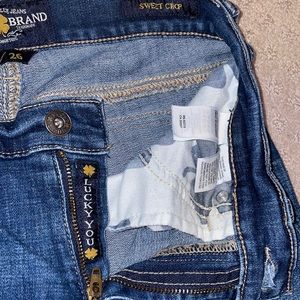 Lucky Brand, sweet crop jeans, size 2/26